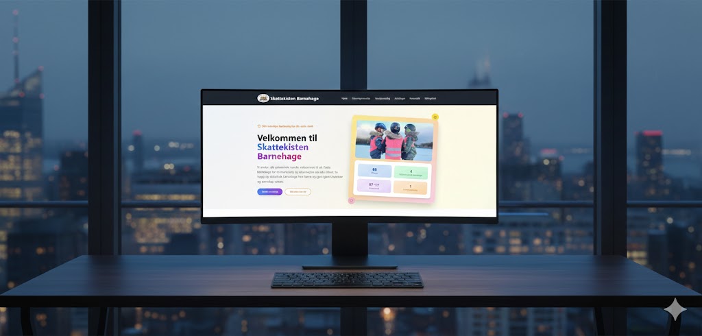 Skreddersydd nettside for Skattekisten Barnehage